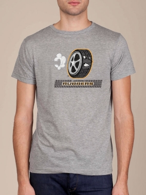 Akron Rubbers Heather Grey Super Soft T-shirt